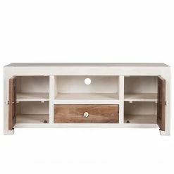 Wolf-Möbel TV-Lowboard Maison - Akazie massiv - Akazie Stone / Antik Weiß -Wohnzimmermöbel boutique en ligne 1000257236 220406 035 DETAILS P000000001000257236