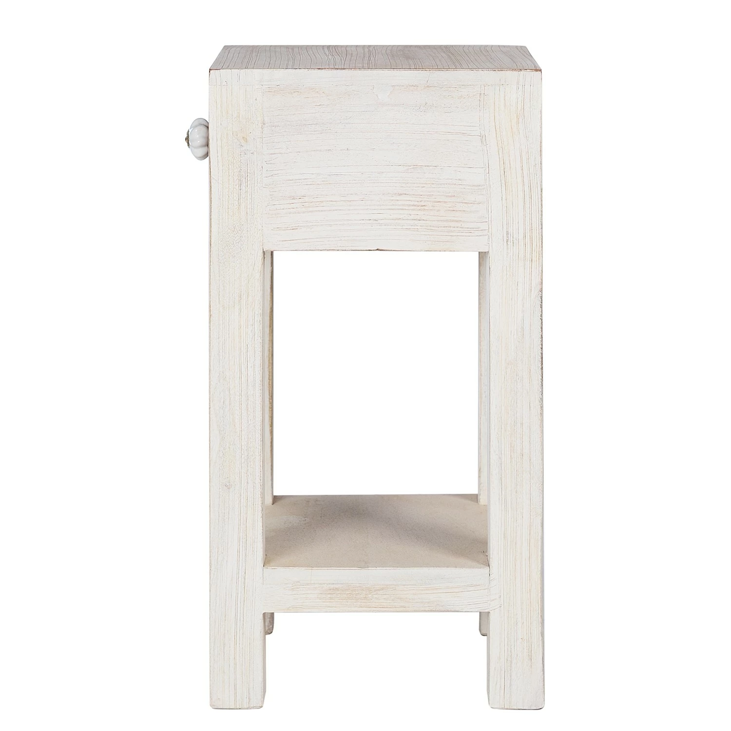 Wolf-Möbel Beistelltisch Maison - Akazie massiv - Akazie Stone / Antik Weiß - Höhe: 60 cm 4 Wolf-Möbel Beistelltisch Maison - Akazie massiv - Akazie Stone / Antik Weiß - Höhe: 60 cm – Bild 4