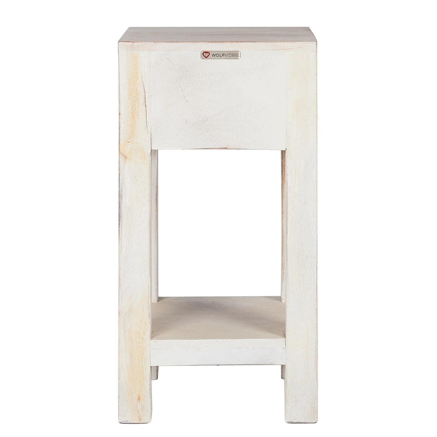 Wolf-Möbel Beistelltisch Maison - Akazie massiv - Akazie Stone / Antik Weiß - Höhe: 60 cm 5 Wolf-Möbel Beistelltisch Maison - Akazie massiv - Akazie Stone / Antik Weiß - Höhe: 60 cm – Bild 5