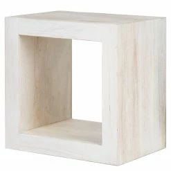 Wolf-Möbel Regal Maison - Akazie massiv - Akazie Stone / Antik Weiß