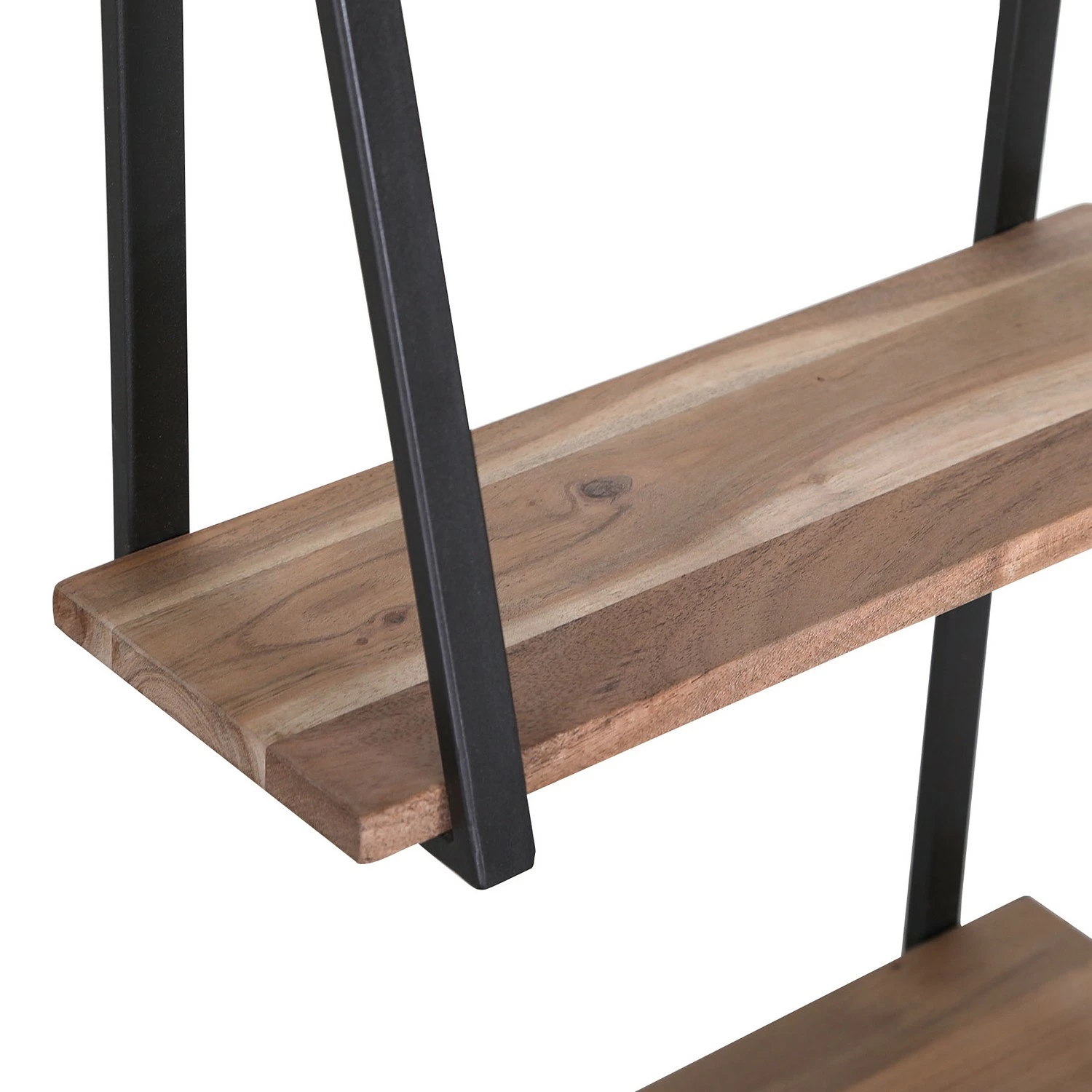 Red Living Wandregal Haina - Akazie massiv / Metall - Akazie / Anthrazit 3 Red Living Wandregal Haina - Akazie massiv / Metall - Akazie / Anthrazit – Bild 3