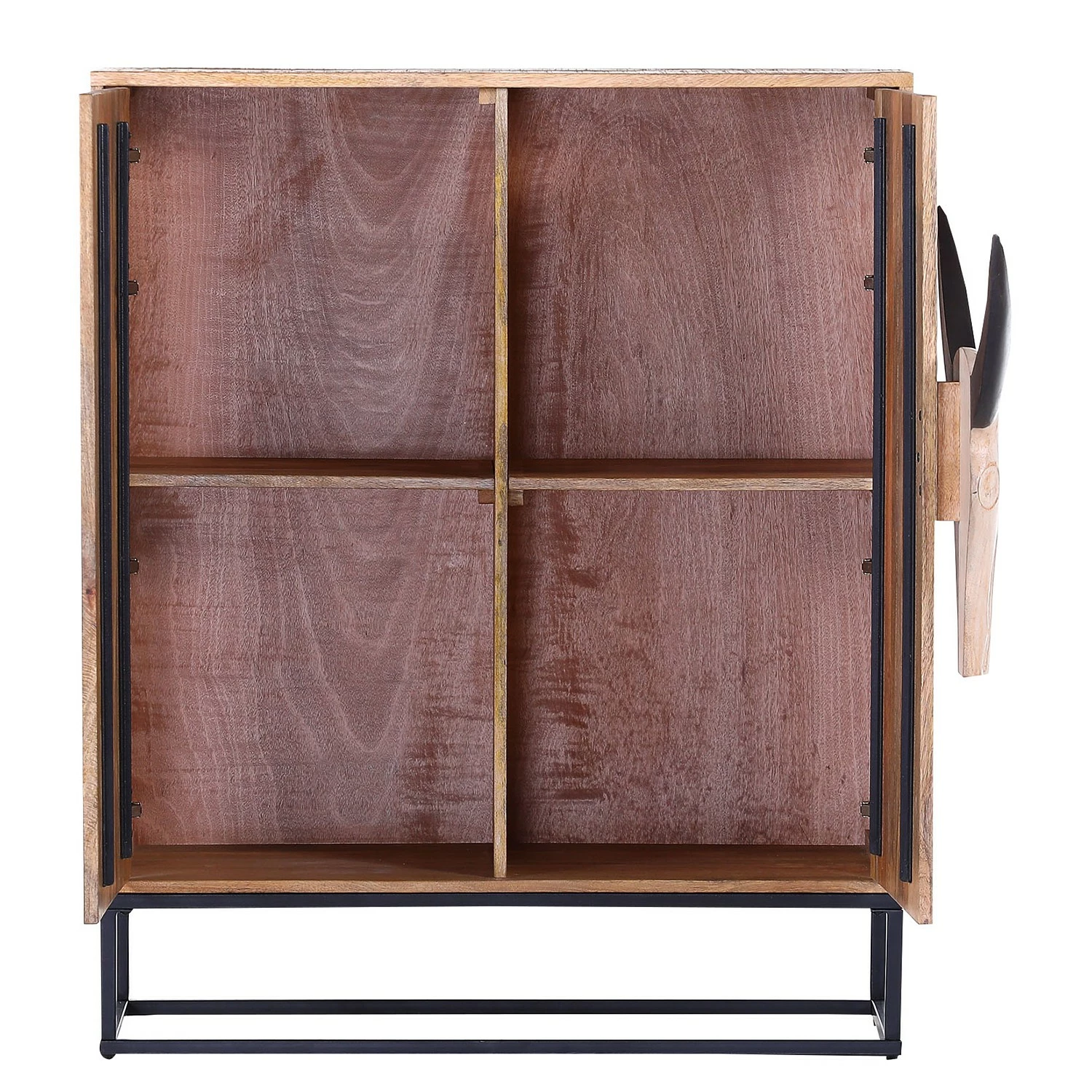 Naturoo Kommode Muhu - Mango massiv / Metall - Mango / Schwarz 4 Naturoo Kommode Muhu - Mango massiv / Metall - Mango / Schwarz – Bild 4