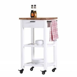 Red Living Servierwagen Pidula II - Akazie massiv / Metall - Akazie Weiß / Akazie -Wohnzimmermöbel boutique en ligne 1000259775 210421 08212900058 DETAILS P000000001000259775