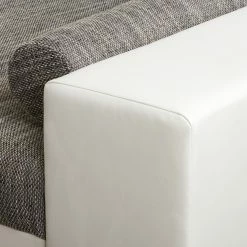 Loftscape Bigsofa Canton I - Kunstleder / Strukturstoff - Weiß / Hellgrau -Wohnzimmermöbel boutique en ligne 1000259786 210426 10174000007 DETAILS P000000001000259786