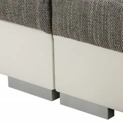 Loftscape Bigsofa Canton I - Kunstleder / Strukturstoff - Weiß / Hellgrau -Wohnzimmermöbel boutique en ligne 1000259786 210426 10174000011 DETAILS P000000001000259786