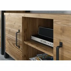 Red Living Wohnwand Velleron I (4-teilig) - Fichte Dekor / Matt Schwarz -Wohnzimmermöbel boutique en ligne 1000259841 210413 14125600017 DETAILS P000000001000259841