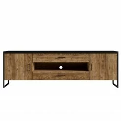 Red Living Wohnwand Turriers (3-teilig) - Fichte Dekor / Matt Schwarz 20 Red Living Wohnwand Turriers (3-teilig) - Fichte Dekor / Matt Schwarz -Wohnzimmermöbel boutique en ligne 1000259843 210413 14132300041 DETAILS P000000001000259843