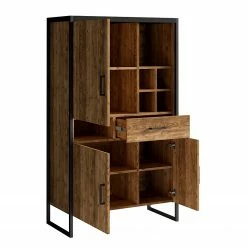 Red Living Wohnwand Turriers (3-teilig) - Fichte Dekor / Matt Schwarz 24 Red Living Wohnwand Turriers (3-teilig) - Fichte Dekor / Matt Schwarz -Wohnzimmermöbel boutique en ligne 1000259843 210413 14132900045 DETAILS P000000001000259843