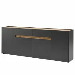 Norrwood Sideboard Olon - Anthrazit - Breite: 220 cm