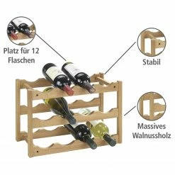 WENKO Weinregal Norway - Walnuss massiv -Wohnzimmermöbel boutique en ligne 1000260928 210423 13314500039 DETAILS P000000001000260928