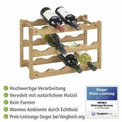WENKO Weinregal Norway - Walnuss massiv -Wohnzimmermöbel boutique en ligne 1000260928 210423 13314700040 DETAILS P000000001000260928