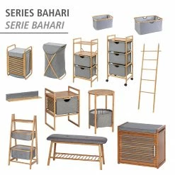 WENKO Beistelltisch Bahari II - Bambus massiv - Bambus / Grau -Wohnzimmermöbel boutique en ligne 1000260949 210423 13354700190 DETAILS P000000001000260949