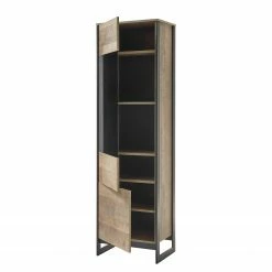 Red Living Standvitrine Cocody - Eiche Montana Dekor / Grau 13 Red Living Standvitrine Cocody - Eiche Montana Dekor / Grau -Wohnzimmermöbel boutique en ligne 1000261310 210426 09125800007 DETAILS P000000001000261310