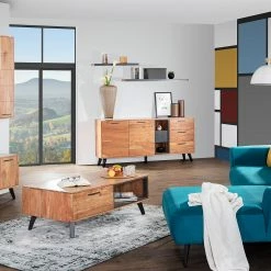 Naturoo Sideboard Manabi - Akazie massiv - Akazie / Anthrazit -Wohnzimmermöbel boutique en ligne 1000261413 210702 12225600001 MOOD DETAILS P000000001000261413 mood