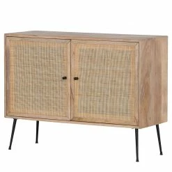 Naturoo Kommode Maardu I - Rattan / Mango massiv - Beige / Mango