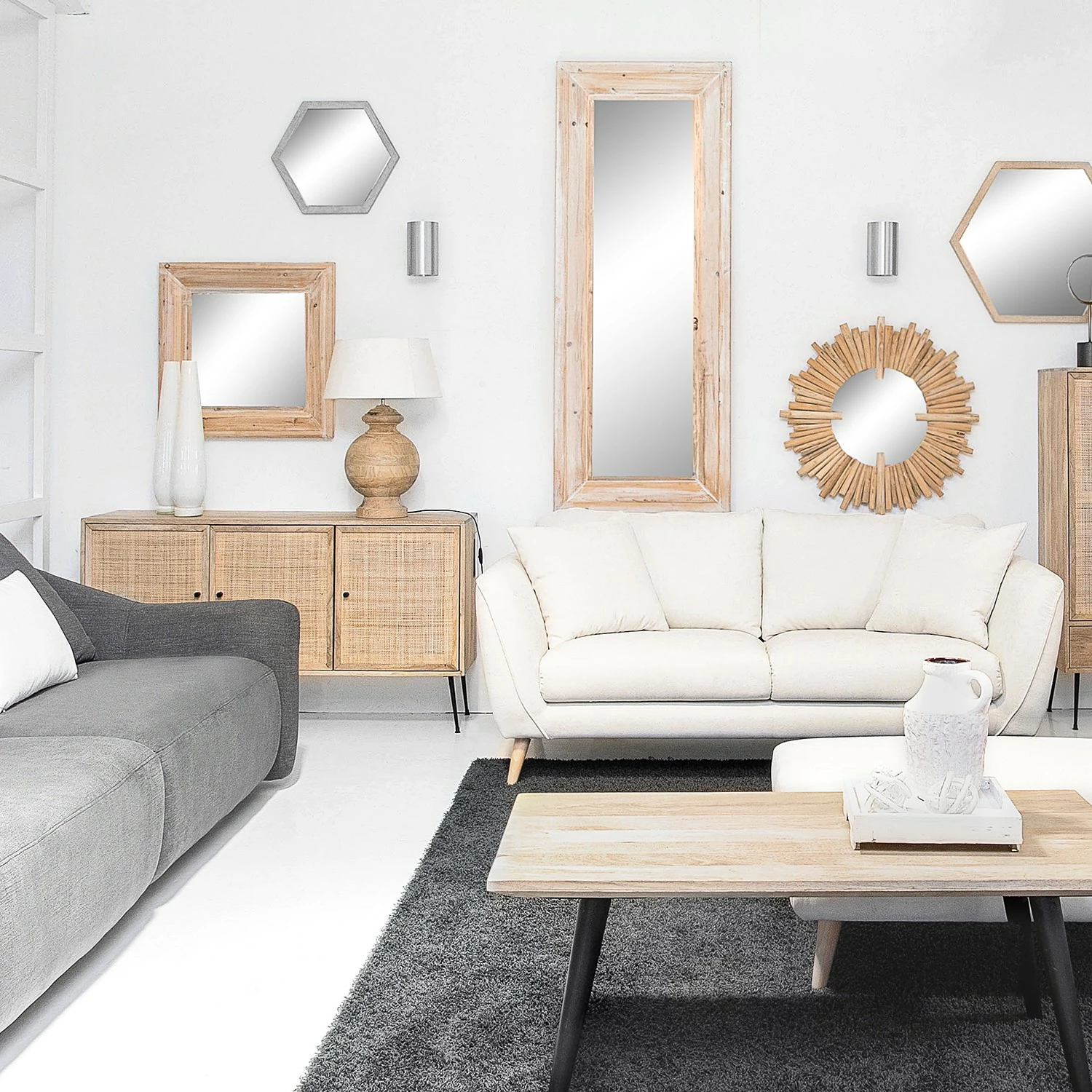 Naturoo Sideboard Maardu - Rattan / Mango massiv - Beige / Mango 3 Naturoo Sideboard Maardu - Rattan / Mango massiv - Beige / Mango – Bild 3