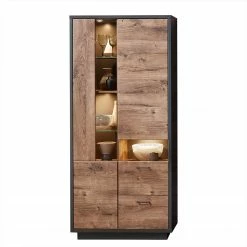 Red Living Wohnwand Batey II (3-teilig) - Haveleiche Dekor / Graphit -Wohnzimmermöbel boutique en ligne 1000261853 210618 12261100012 DETAILS P000000001000261853