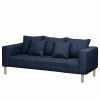 Norrwood Sofa Theze I (2-Sitzer) - Flachgewebe - Marineblau