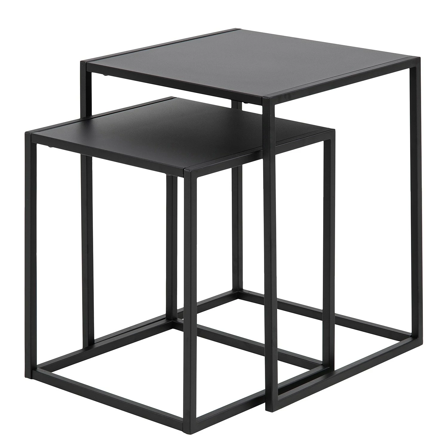 Norrwood Beistelltisch Cascavel II (2er-Set) - Stahl - Schwarz 1 Norrwood Beistelltisch Cascavel II (2er-Set) - Stahl - Schwarz