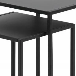 Norrwood Beistelltisch Cascavel II (2er-Set) - Stahl - Schwarz 7 Norrwood Beistelltisch Cascavel II (2er-Set) - Stahl - Schwarz -Wohnzimmermöbel boutique en ligne 1000263274 210430 14473000067 DETAILS P000000001000263274
