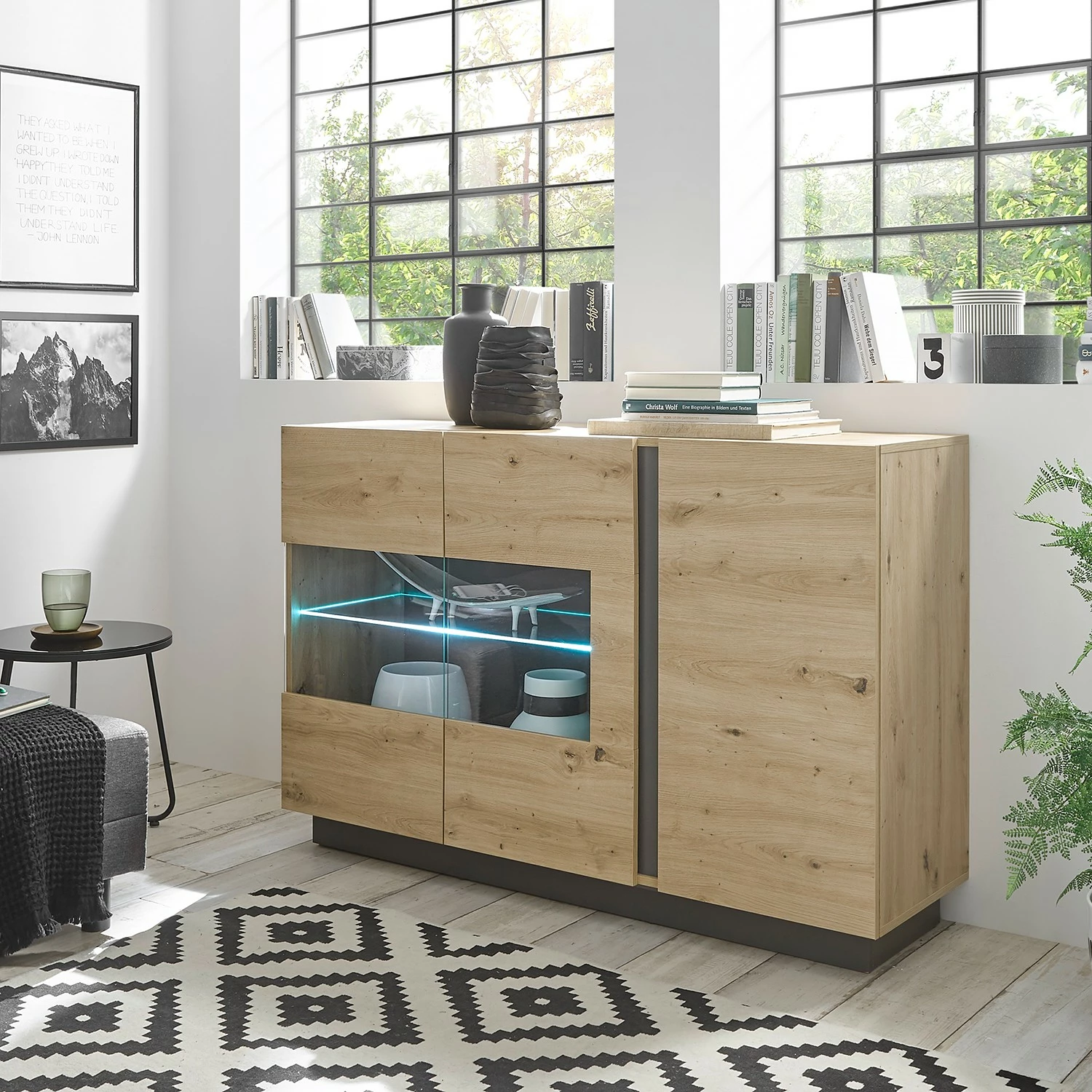 Loftscape Sideboard Cailla I - Eiche Artisan Dekor 2 Loftscape Sideboard Cailla I - Eiche Artisan Dekor – Bild 2