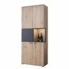 Red Living Vitrinenschrank Ambato - Eiche Artisan Dekor