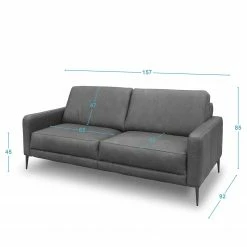Loftscape Sofa Suzette I (2-Sitzer) - Echtleder - Echtleder Arelia: Muskat 13 Loftscape Sofa Suzette I (2-Sitzer) - Echtleder - Echtleder Arelia: Muskat -Wohnzimmermöbel boutique en ligne 1000263480 210601 15012301273 SKETCH DETAILS P000000001000263480 sketch