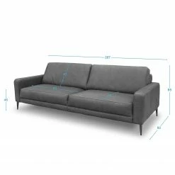 Loftscape Sofa Suzette (3,5-Sitzer) - Echtleder Arelia: Fango 13 Loftscape Sofa Suzette (3,5-Sitzer) - Echtleder Arelia: Fango -Wohnzimmermöbel boutique en ligne 1000263490 210601 15012501308 SKETCH DETAILS P000000001000263490 sketch