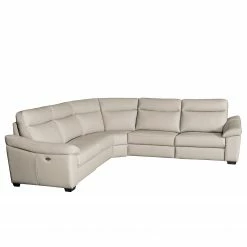 Red Living Ecksofa Sappee - Echtleder Domna: Grau - Elektrisch verstellbar: 2 Motoren mit Kabel -Wohnzimmermöbel boutique en ligne 1000263536 210601 15003300324 DETAILS P000000001000263536