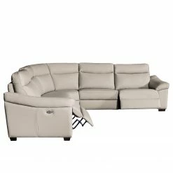 Red Living Ecksofa Sappee - Echtleder Domna: Grau - Elektrisch verstellbar: 2 Motoren mit Kabel -Wohnzimmermöbel boutique en ligne 1000263536 210601 15003300326 DETAILS P000000001000263536