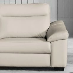 Red Living Ecksofa Sappee - Echtleder Domna: Grau - Elektrisch verstellbar: 2 Motoren mit Kabel -Wohnzimmermöbel boutique en ligne 1000263536 210601 15003300329 DETAILS P000000001000263536