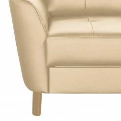 Loftscape Ecksofa Heimari II - Echtleder Mabel: Warmes Beige - Ottomane davorstehend rechts - Mit Schlaffunktion -Wohnzimmermöbel boutique en ligne 1000263646 210611 13301200124 DETAILS P000000001000263646