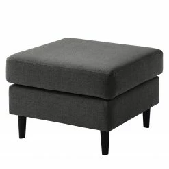 Studio Copenhagen Polsterhocker COSO Classic - Webstoff Milan: Anthrazit - Buche - Tiefe: 64 cm