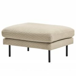 Mørteens Polsterhocker Landos - Cordstoff Licia: Creme