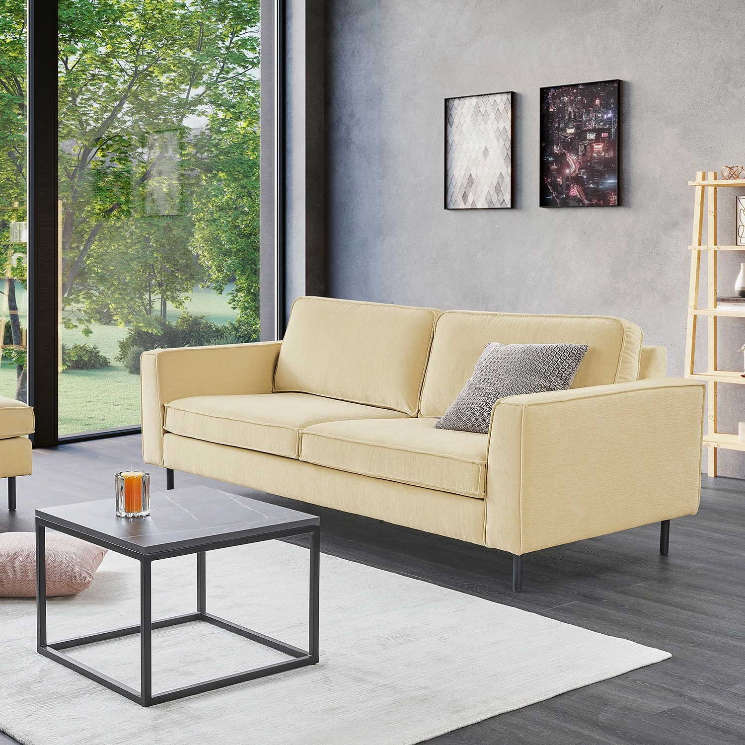 Mørteens Sofa Monblanc (3-Sitzer) - Webstoff - Webstoff Velia: Creme 2 Mørteens Sofa Monblanc (3-Sitzer) - Webstoff - Webstoff Velia: Creme – Bild 2