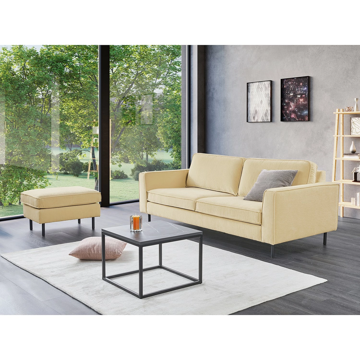 Mørteens Sofa Monblanc (3-Sitzer) - Webstoff - Webstoff Velia: Creme 3 Mørteens Sofa Monblanc (3-Sitzer) - Webstoff - Webstoff Velia: Creme – Bild 3