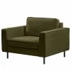 Mørteens Sessel Monblanc - Webstoff - Webstoff Velia: Dunkelgrün