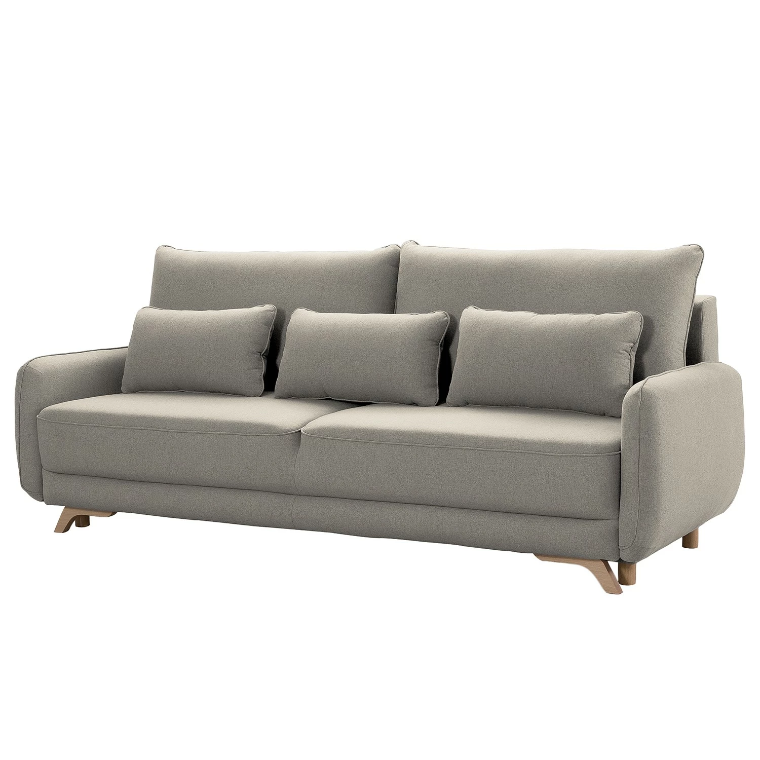 Norrwood Schlafsofa Cadis - Webstoff - Webstoff Ramse: Hellbraun 1 Norrwood Schlafsofa Cadis - Webstoff - Webstoff Ramse: Hellbraun