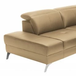 Loftscape Ecksofa Bussy - Echtleder - Echtleder Poas: Cappuccino - Ottomane davorstehend links - Mit Schlaffunktion -Wohnzimmermöbel boutique en ligne 1000266791 211018 111408000127 DETAILS P000000001000266791