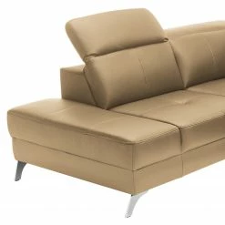 Loftscape Ecksofa Bussy - Echtleder - Echtleder Poas: Cappuccino - Ottomane davorstehend links - Mit Schlaffunktion -Wohnzimmermöbel boutique en ligne 1000266791 211018 111408000149 DETAILS P000000001000266791