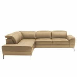 Loftscape Ecksofa Bussy - Echtleder - Echtleder Poas: Cappuccino - Ottomane davorstehend links - Mit Schlaffunktion -Wohnzimmermöbel boutique en ligne 1000266791 211018 11140800072 DETAILS P000000001000266791