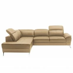Loftscape Ecksofa Bussy - Echtleder - Echtleder Poas: Cappuccino - Ottomane davorstehend links - Mit Schlaffunktion -Wohnzimmermöbel boutique en ligne 1000266791 211018 11140800083 DETAILS P000000001000266791