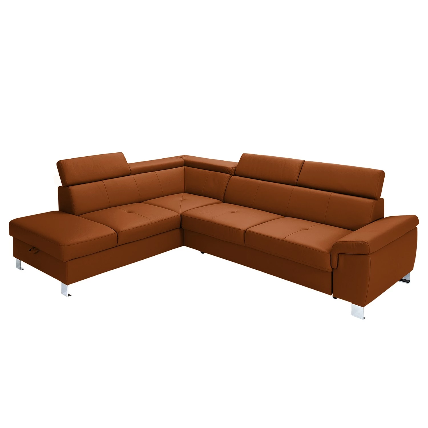Loftscape Ecksofa Busene - Echtleder - Echtleder Moja: Rehbraun - Ottomane davorstehend links - Mit Schlaffunktion 7 Loftscape Ecksofa Busene - Echtleder - Echtleder Moja: Rehbraun - Ottomane davorstehend links - Mit Schlaffunktion – Bild 7