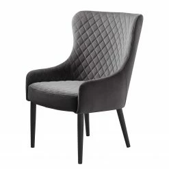 Red Living Sessel Albero - Samt - Grau