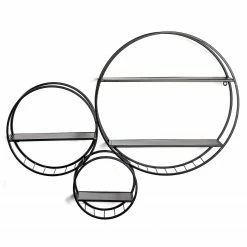 Loftscape Wandregal Keane - Metall - Schwarz -Wohnzimmermöbel boutique en ligne 1000267359 210518 16033100001 DETAILS P000000001000267359