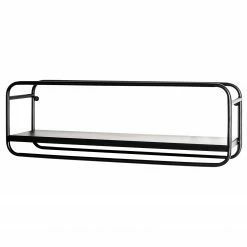 Loftscape Wandregal Botto - Metall - Schwarz