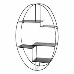 Loftscape Wandregal Keenan - Metall - Schwarz