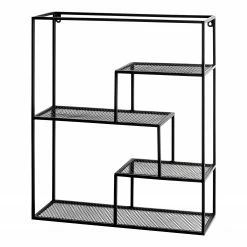 Loftscape Wandregal Kalanti - Metall - Schwarz