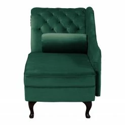 Ridgevalley Recamiere Dale - Samt Ravi: Antikgrün - Armlehne davorstehend links -Wohnzimmermöbel boutique en ligne 1000268671 210802 14462300245 DETAILS P000000001000268671