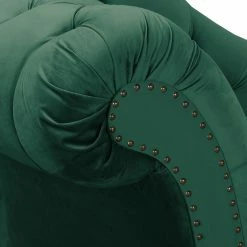 Ridgevalley Recamiere Dale - Samt Ravi: Antikgrün - Armlehne davorstehend links -Wohnzimmermöbel boutique en ligne 1000268671 210802 14462400251 DETAILS P000000001000268671